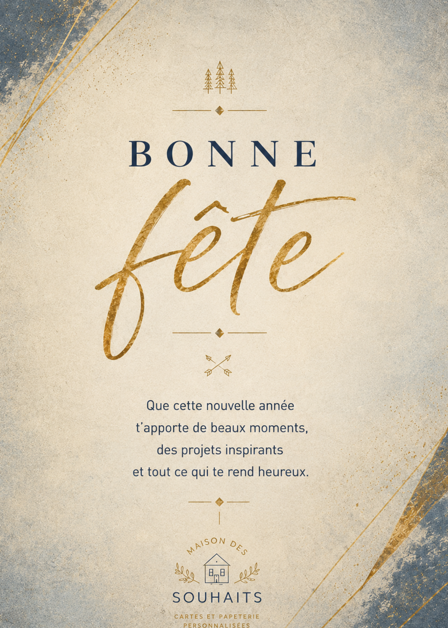 Bonne fête élégance moderne | Numérique