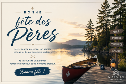Bonne fête des Pères authentique | Carte numérique
