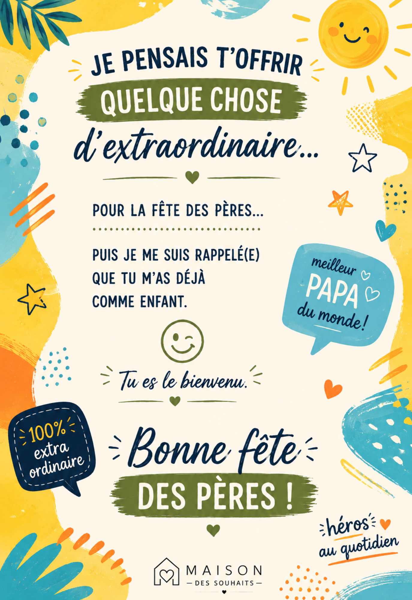 Je pensais t'offrir quelque chose d'extraordinaire... | Carte numérique