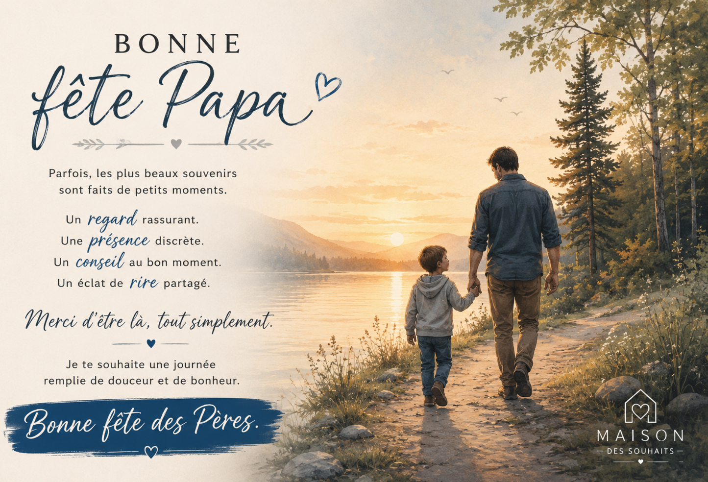 Bonne fête Papa | Carte numérique